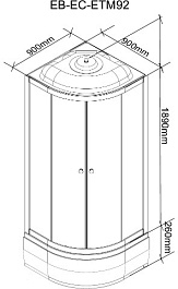 Parly Душевая кабина Bianco EBM921 – фотография-7